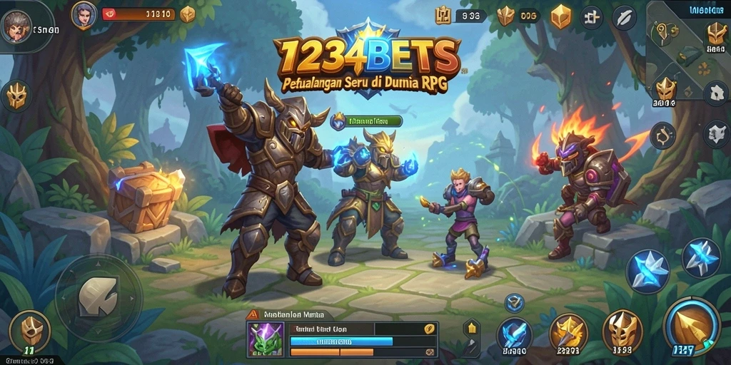 Tampilan gameplay <strong>1234BETS</strong> yang menampilkan aksi seru di dunia RPG.