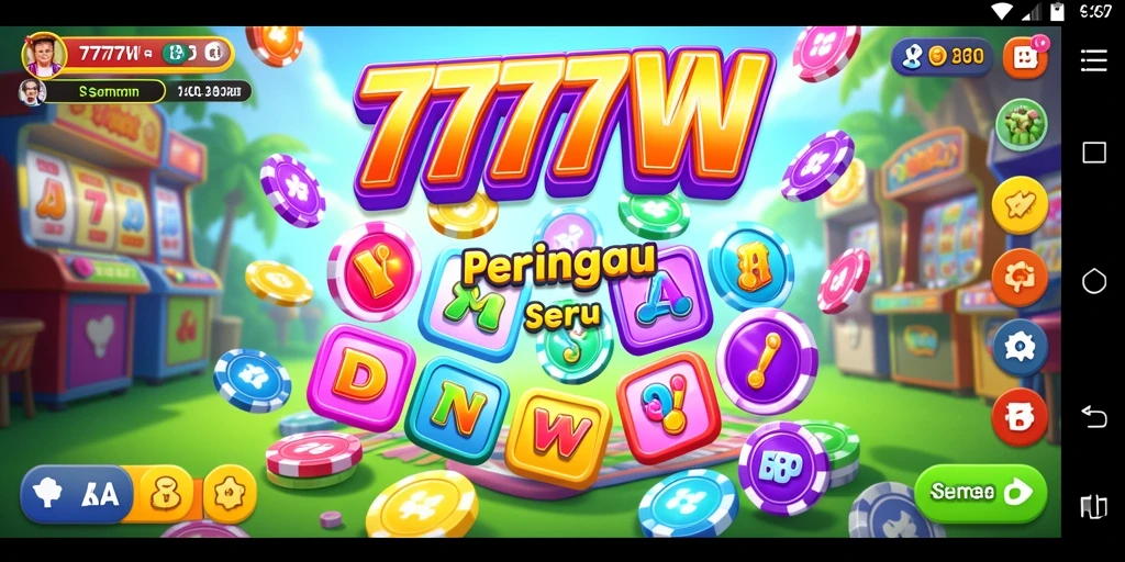 Tampilan gameplay menarik dari 7777W yang memikat pemain.