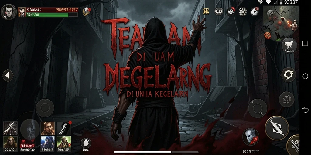 Screenshot gameplay <strong>93337</strong> menampilkan suasana menyeramkan yang intens.