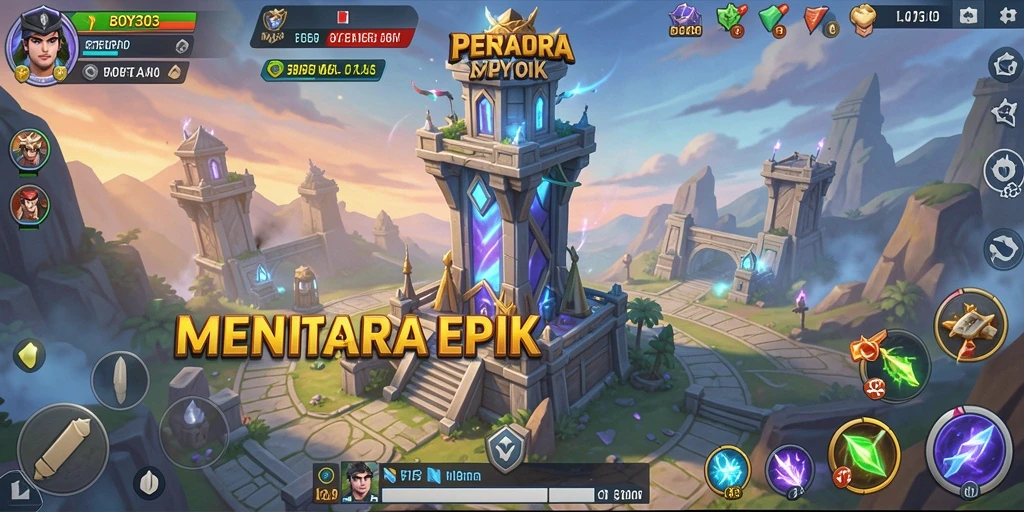 Screenshot BOY303 menampilkan aksi menara bertahan dengan grafik menawan.