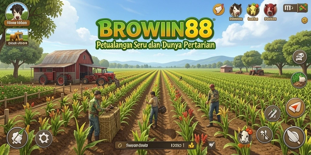 Tampilan menarik dari gameplay BROWIN88 yang mengasyikkan dalam bertani.