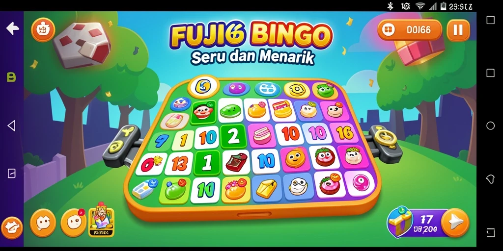 Tampilan gameplay Bingo yang menarik di FUJI66