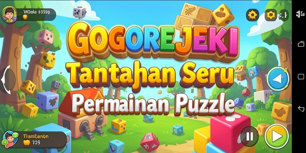 Screenshot GOGOREJEKI menampilkan tantangan puzzle menarik.
