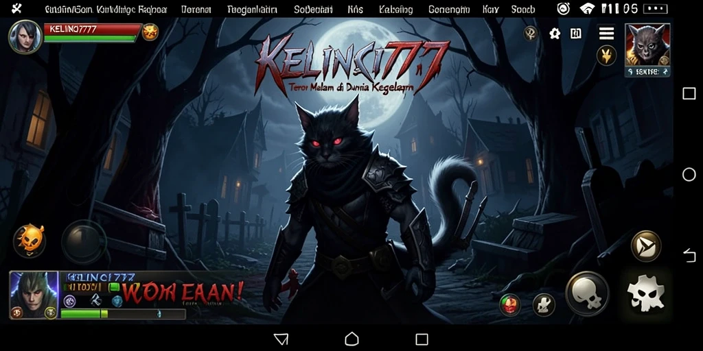 Tangkapan layar menampilkan suasana mencekam dalam gameplay KELINCI777.