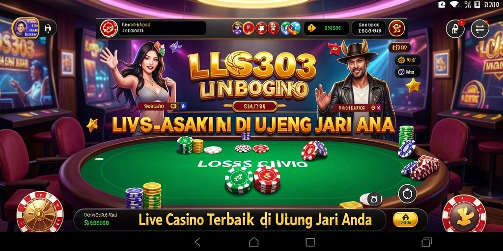 Tampilan gameplay Live Casino yang menarik dan interaktif.