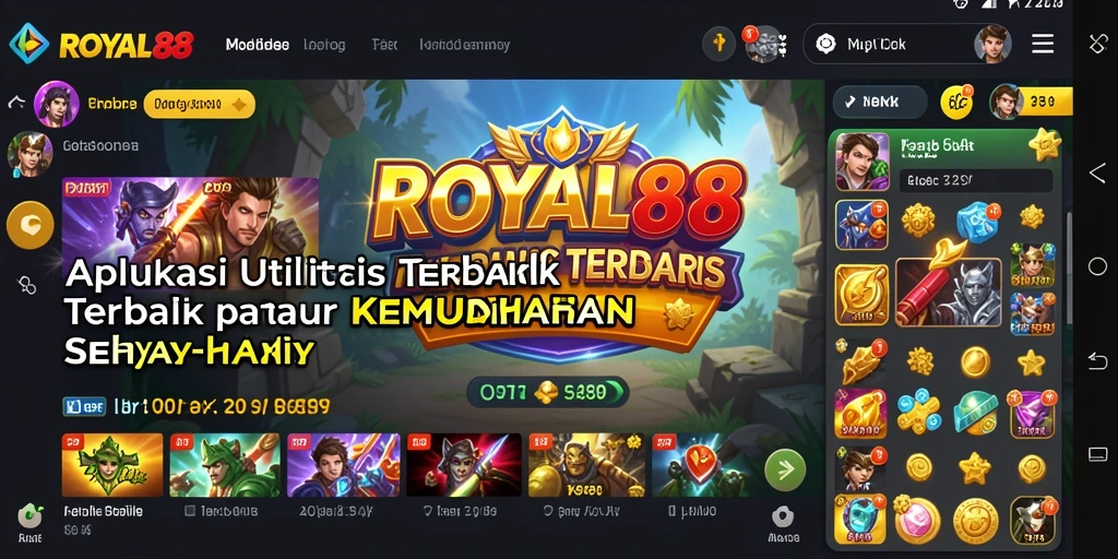 Tampilan utama <strong>ROYAL88</strong> menampilkan fitur utilitas yang mudah digunakan.