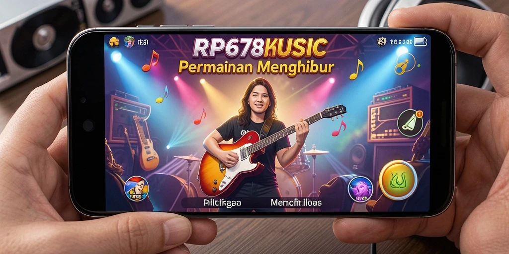 Skrinsut gameplay RP6789 yang menampilkan alat musik dan antarmuka permainan.