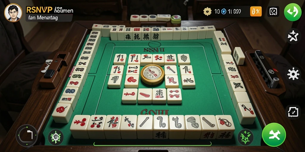 Tangkapan layar gameplay <strong>RSNVIP</strong> menampilkan pengalaman Mahjong yang menyenangkan.