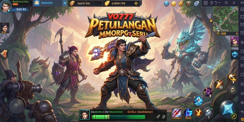 Tampilan gameplay menakjubkan di dunia MMORPG VO777.